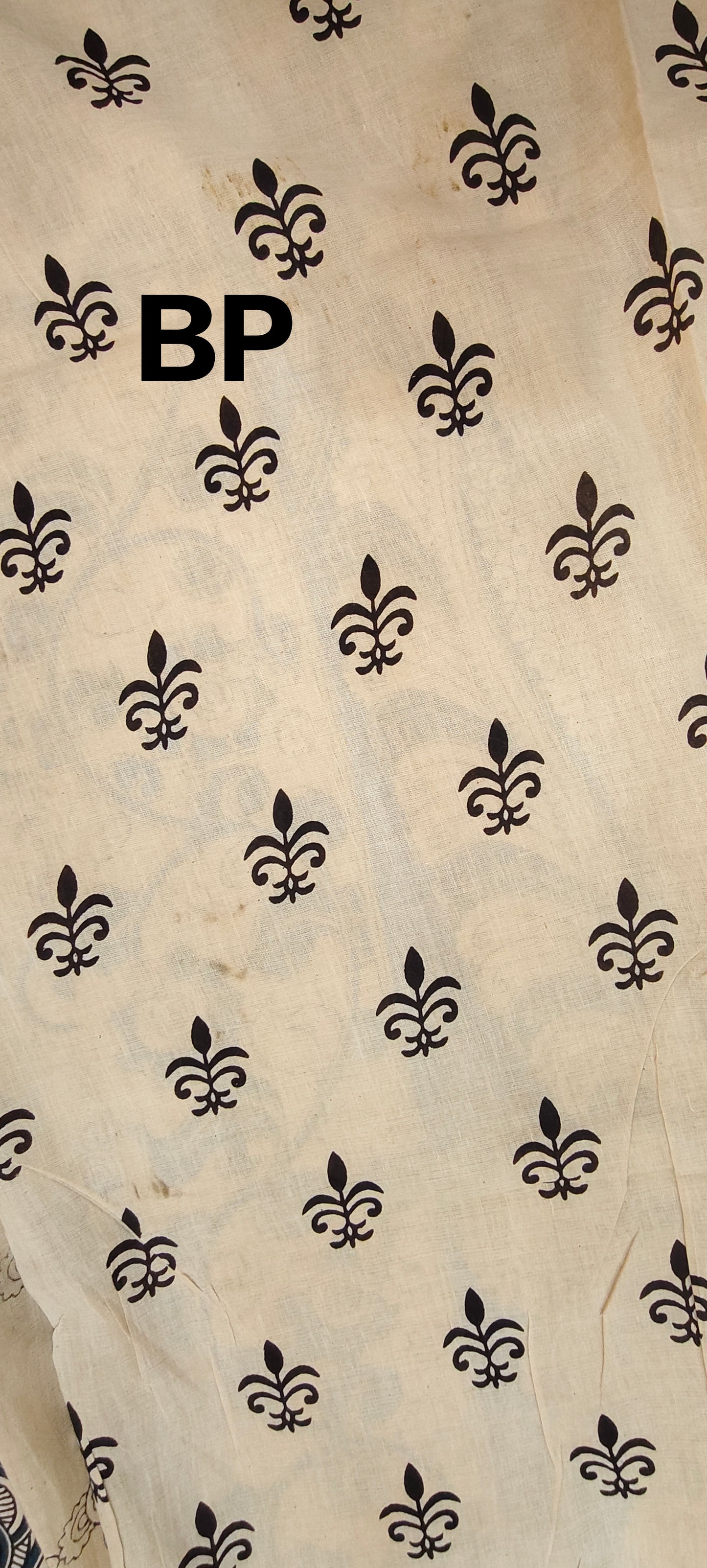Shyam-Bahar (Dark Teal Kalamkari Saree)