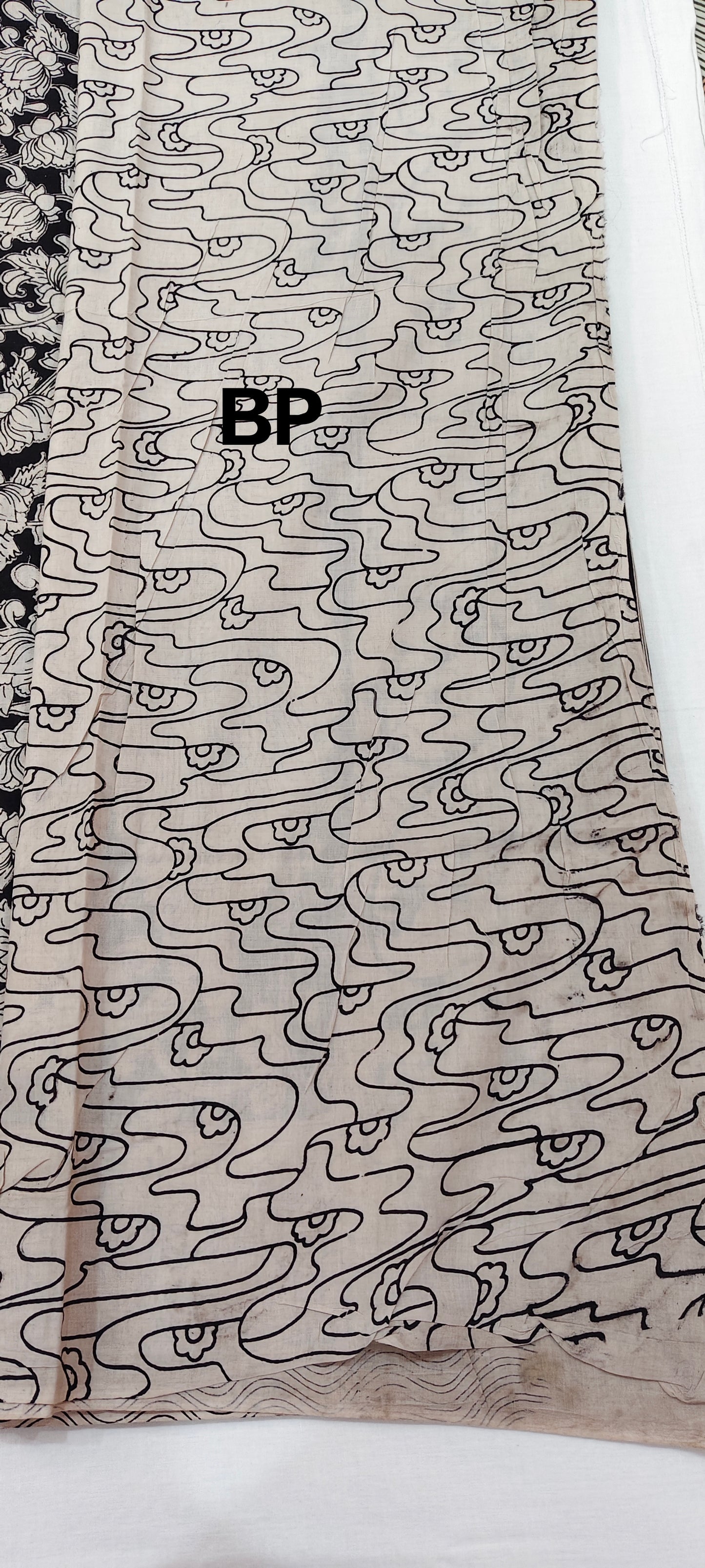 Kala-Kari (Black & White Kalamkari Saree)