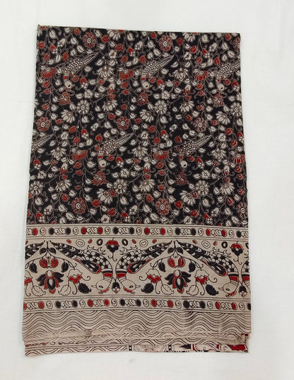 Kala-Kriti ( Black and Red Kalamkari Saree)
