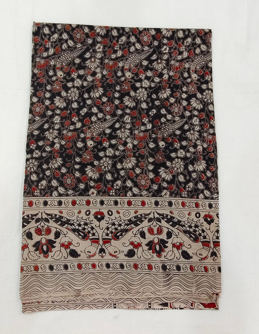 Kala-Kriti ( Black and Red Kalamkari Saree)
