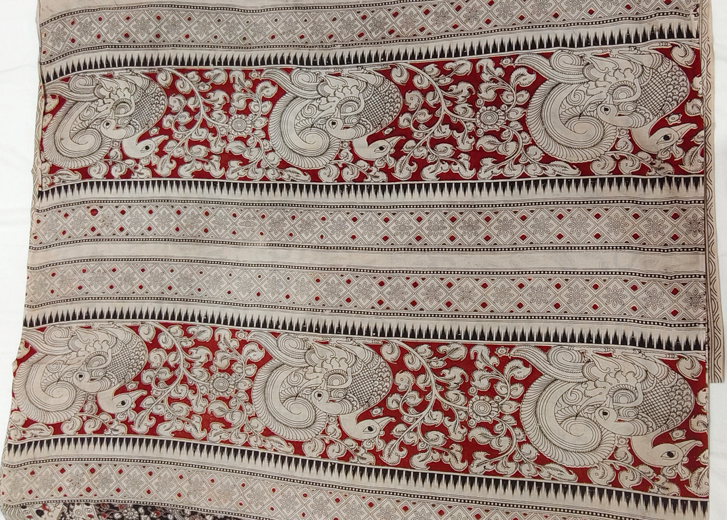 Kala-Kriti ( Black and Red Kalamkari Saree)