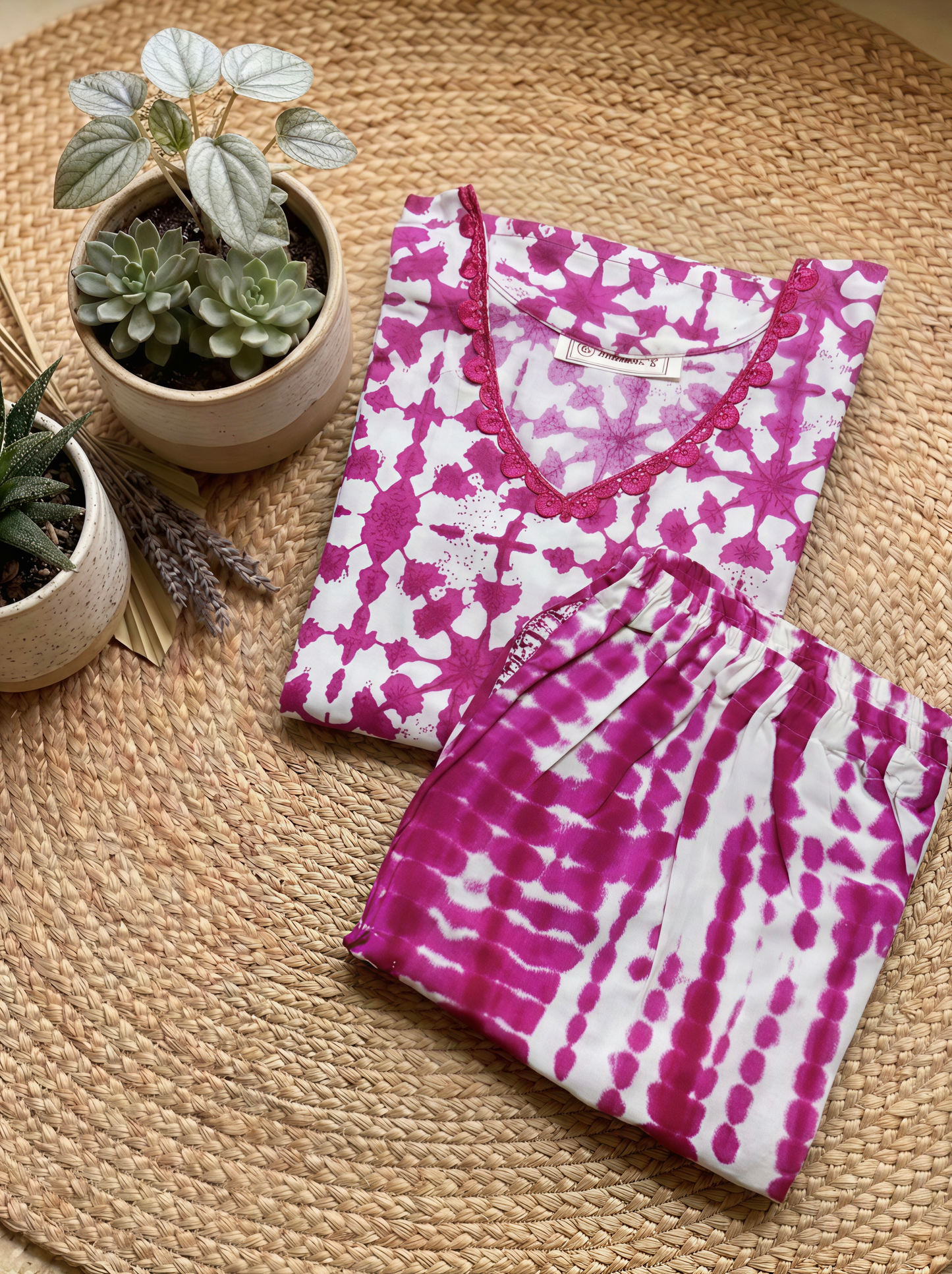 The Rose Bloom- Pink Co-ord Set