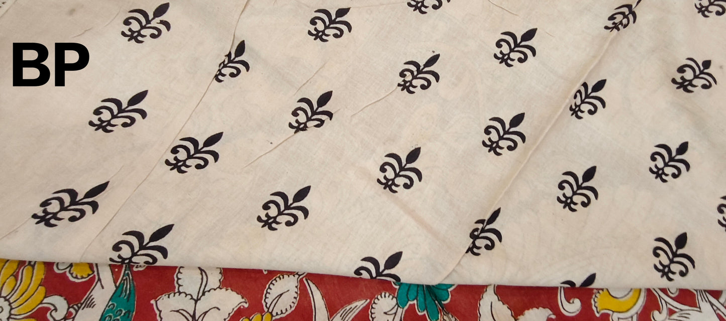 Megh-Mati (Rust Red Kalamkari Saree)