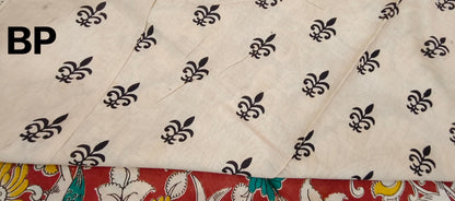 Megh-Mati (Rust Red Kalamkari Saree)
