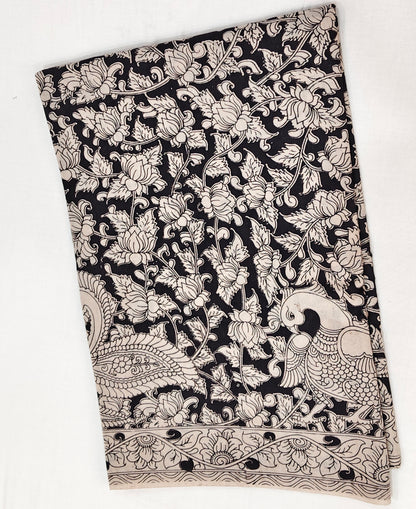 Kala-Kari (Black & White Kalamkari Saree)